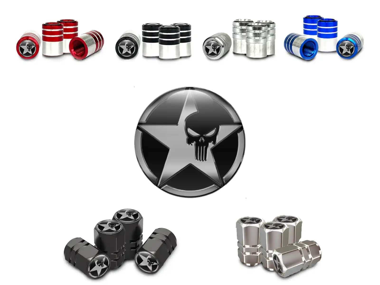 Wheels Valve Caps for Cars Sports Edition